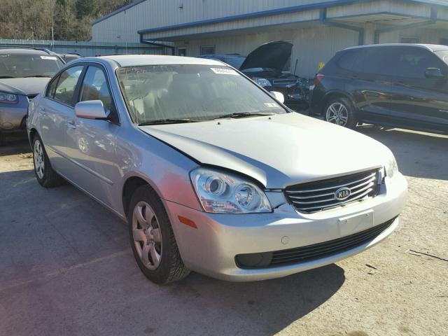 KNAGE123685172042 - 2008 KIA OPTIMA LX SILVER photo 1