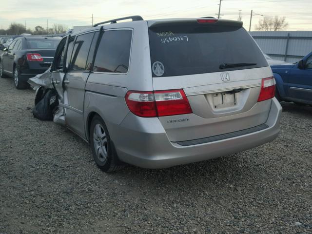 5FNRL38757B459389 - 2007 HONDA ODYSSEY EX SILVER photo 3