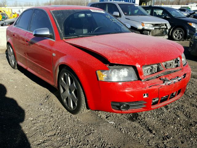 WAUPL68E54A228839 - 2004 AUDI S4 RED photo 1