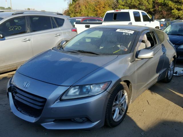 JHMZF1D67BS006572 - 2011 HONDA CR-Z EX GRAY photo 2