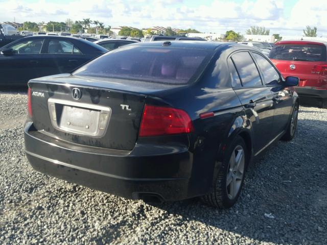 19UUA66255A047344 - 2005 ACURA TL BLACK photo 4