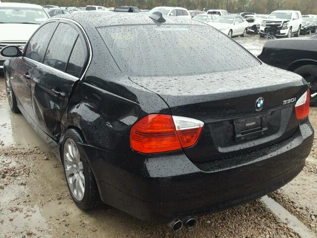 WBAVB33566PS13301 - 2006 BMW 330 I BLACK photo 3