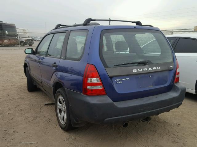 JF1SG636X3H722126 - 2003 SUBARU FORESTER 2 BLUE photo 3