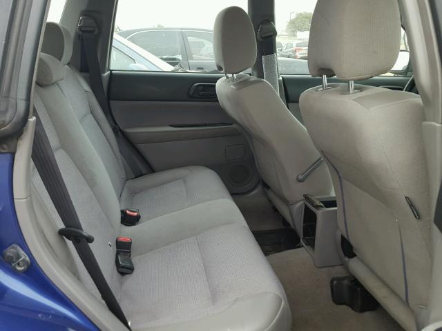 JF1SG636X3H722126 - 2003 SUBARU FORESTER 2 BLUE photo 6