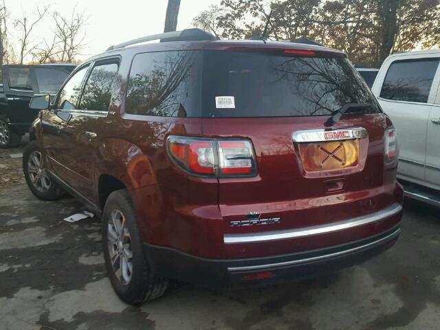 1GKKRRKD1GJ180391 - 2016 GMC ACADIA SLT MAROON photo 3