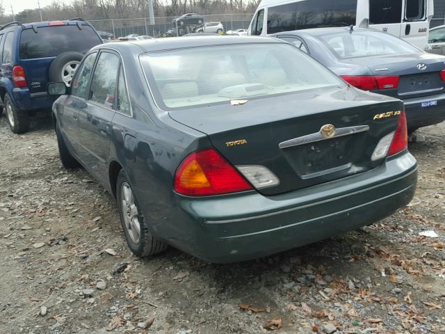 4T1BF28B0YU032262 - 2000 TOYOTA AVALON XL GREEN photo 3