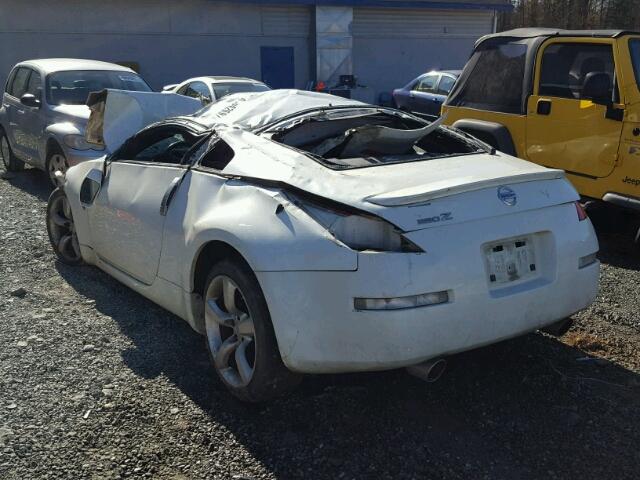 JN1BZ34D98M702337 - 2008 NISSAN 350Z COUPE WHITE photo 3