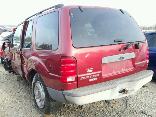 1FMCU70E31UC68388 - 2001 FORD EXPLORER S RED photo 3