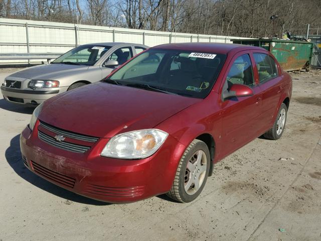 1G1AL58F487311413 - 2008 CHEVROLET COBALT LT MAROON photo 2