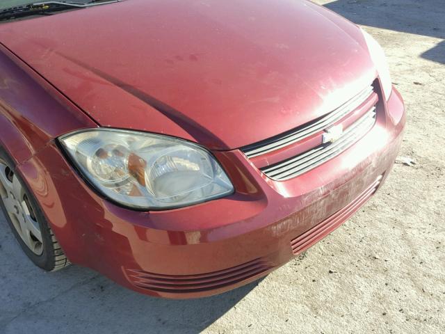 1G1AL58F487311413 - 2008 CHEVROLET COBALT LT MAROON photo 9