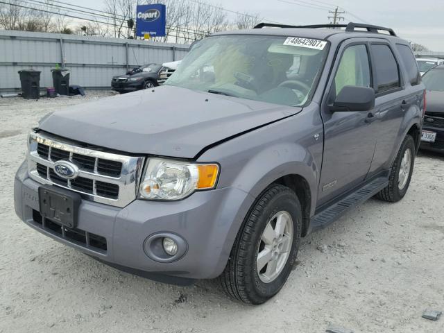 1FMCU93198KA45413 - 2008 FORD ESCAPE XLT GRAY photo 2