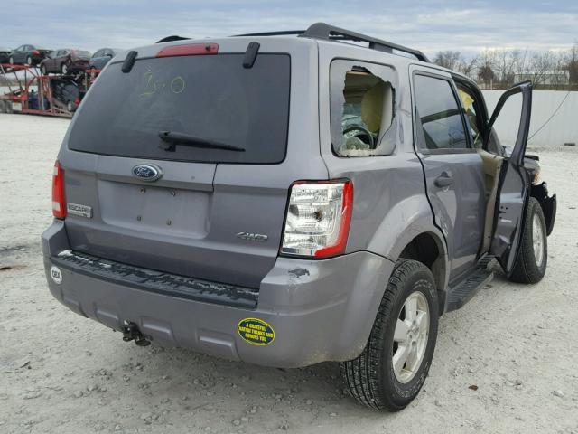 1FMCU93198KA45413 - 2008 FORD ESCAPE XLT GRAY photo 4