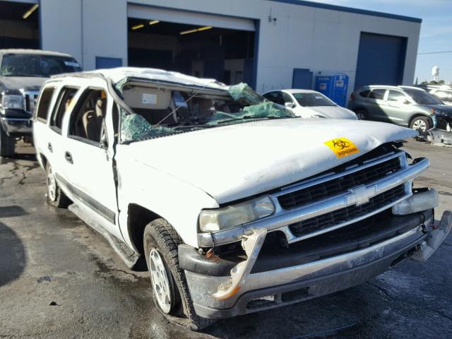 3GNEC16T54G282116 - 2004 CHEVROLET SUBURBAN C WHITE photo 1