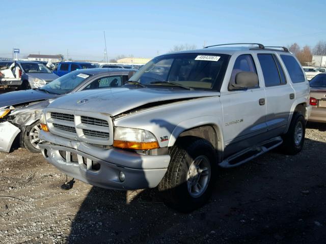 1B4HS28Z8YF114829 - 2000 DODGE DURANGO SILVER photo 2