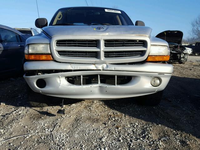 1B4HS28Z8YF114829 - 2000 DODGE DURANGO SILVER photo 9