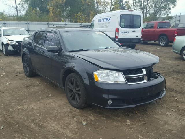 1B3BD1FG4BN544662 - 2011 DODGE AVENGER MA BLACK photo 1