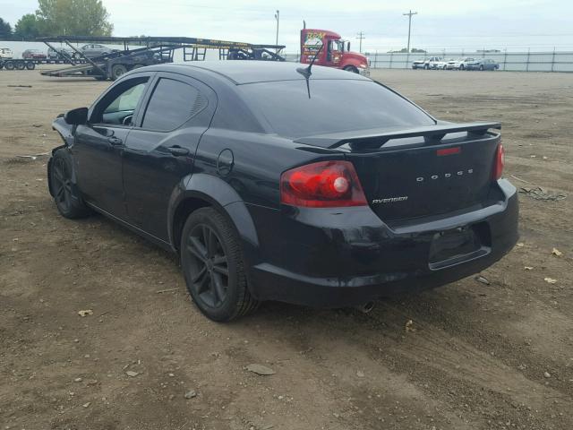 1B3BD1FG4BN544662 - 2011 DODGE AVENGER MA BLACK photo 3