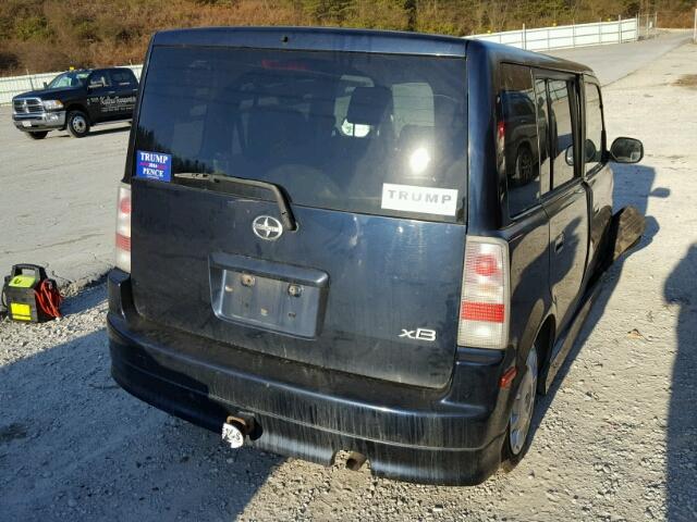 JTLKT324664103172 - 2006 TOYOTA SCION XB BLUE photo 4