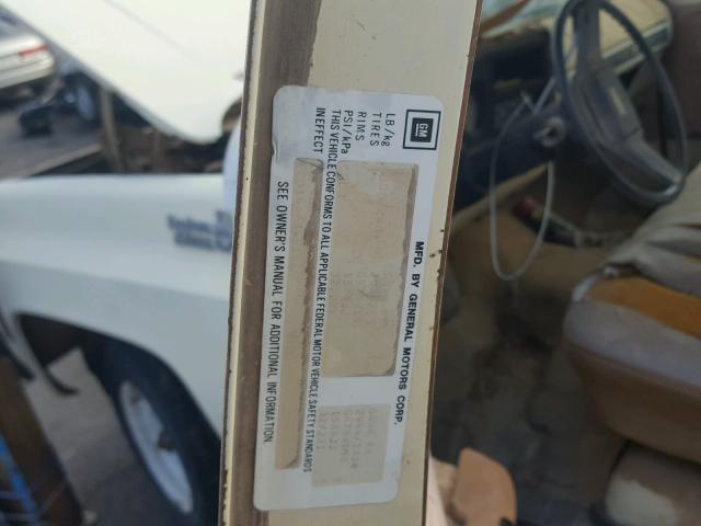 CCD14AF345152 - 1980 CHEVROLET CUSTOM DEL YELLOW photo 10