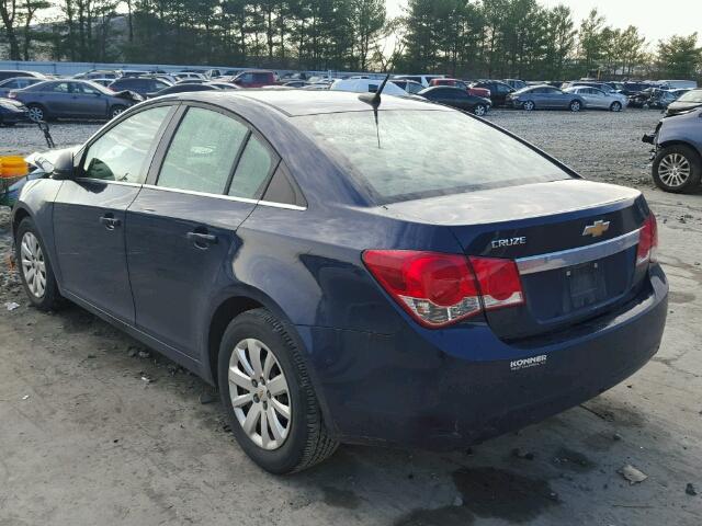 1G1PC5SH2B7172362 - 2011 CHEVROLET CRUZE LS BLUE photo 3