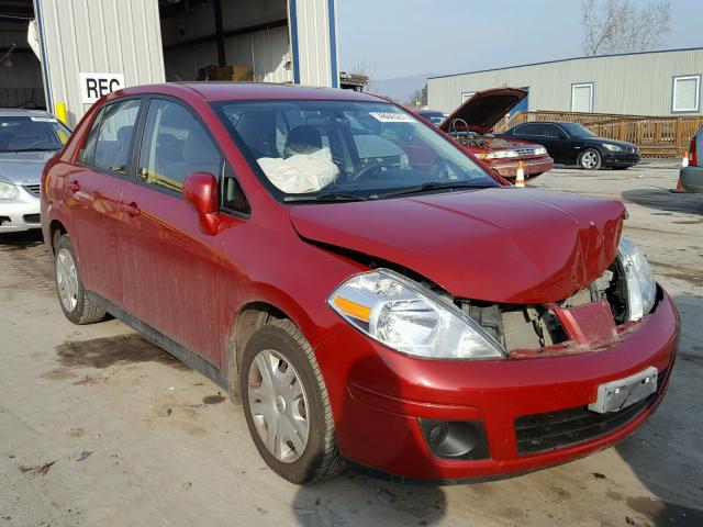 3N1BC1AP9AL408019 - 2010 NISSAN VERSA S RED photo 1