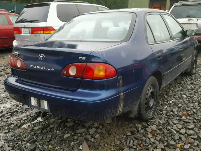 1NXBR12E21Z547029 - 2001 TOYOTA COROLLA CE BLUE photo 4