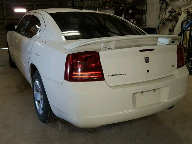 2B3KA43G87H837592 - 2007 DODGE CHARGER SE WHITE photo 3