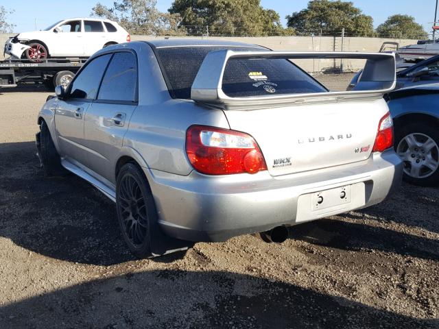 JF1GD70665L520909 - 2005 SUBARU IMPREZA WR GRAY photo 3