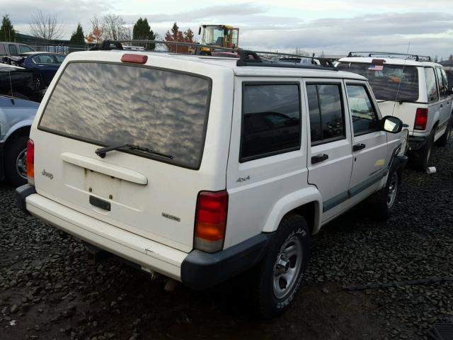 1J4FF48S4YL220283 - 2000 JEEP CHEROKEE S WHITE photo 4