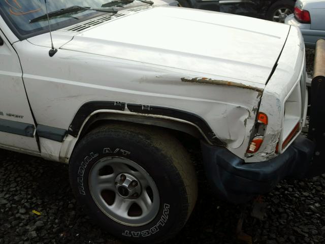 1J4FF48S4YL220283 - 2000 JEEP CHEROKEE S WHITE photo 9