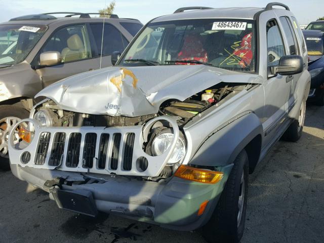 1J4GK48K86W113846 - 2006 JEEP LIBERTY SP GRAY photo 2