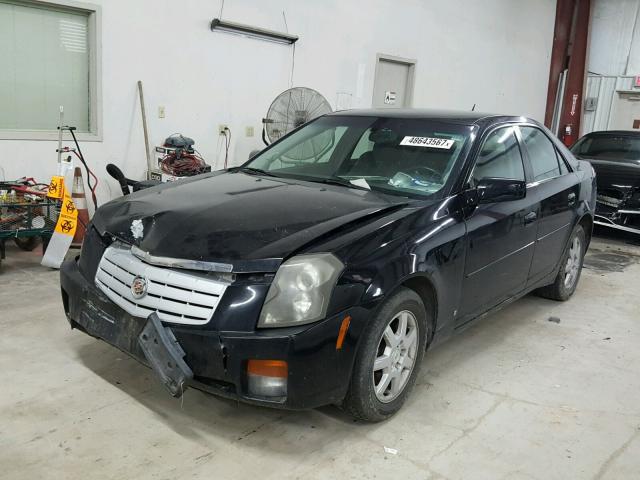 1G6DM57T370111948 - 2007 CADILLAC CTS BLACK photo 2