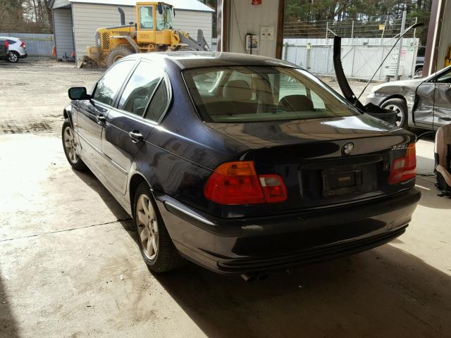 WBAAN37441NJ14195 - 2001 BMW 325 I BLUE photo 3