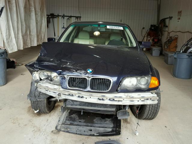 WBAAN37441NJ14195 - 2001 BMW 325 I BLUE photo 9