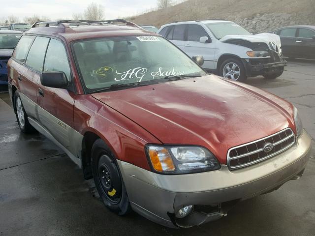4S3BH665026664905 - 2002 SUBARU LEGACY OUT RED photo 1