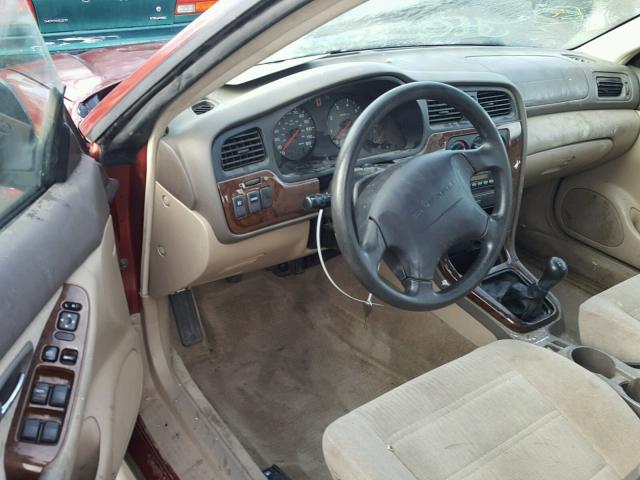 4S3BH665026664905 - 2002 SUBARU LEGACY OUT RED photo 9