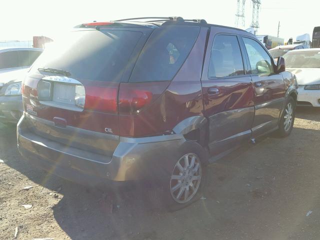 3G5DB03E75S509206 - 2005 BUICK RENDEZVOUS BURGUNDY photo 4