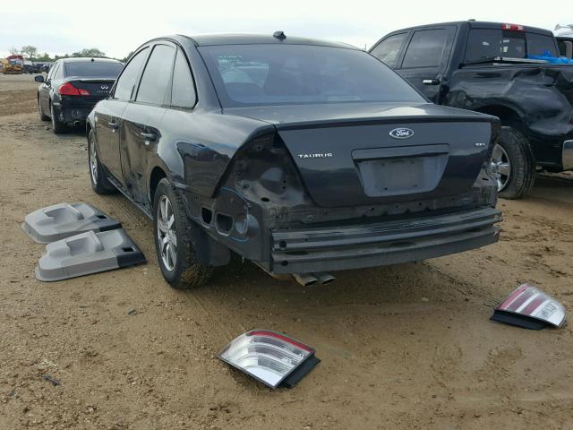 1FAHP24W18G131617 - 2008 FORD TAURUS SEL GRAY photo 3