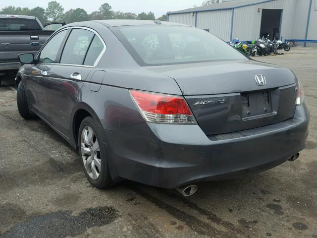 1HGCP3F87AA019844 - 2010 HONDA ACCORD EXL GRAY photo 3