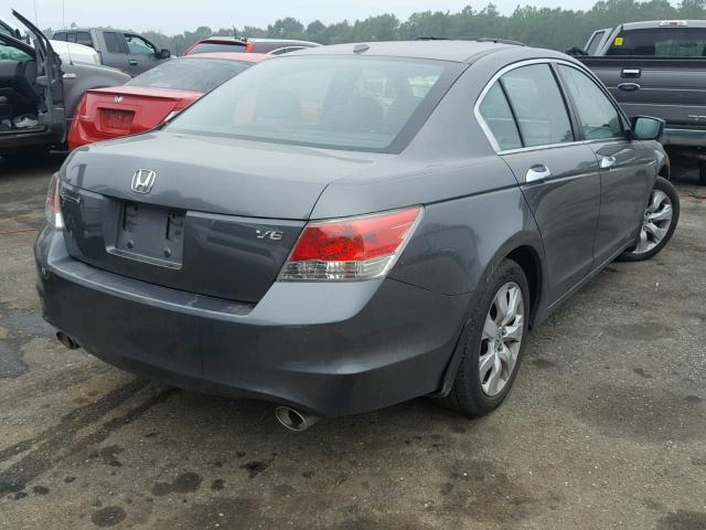 1HGCP3F87AA019844 - 2010 HONDA ACCORD EXL GRAY photo 4