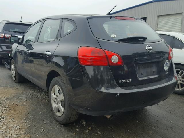 JN8AS5MV5AW608715 - 2010 NISSAN ROGUE S BLACK photo 3