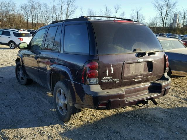 1GNDS13S982136391 - 2008 CHEVROLET TRAILBLAZE PURPLE photo 3