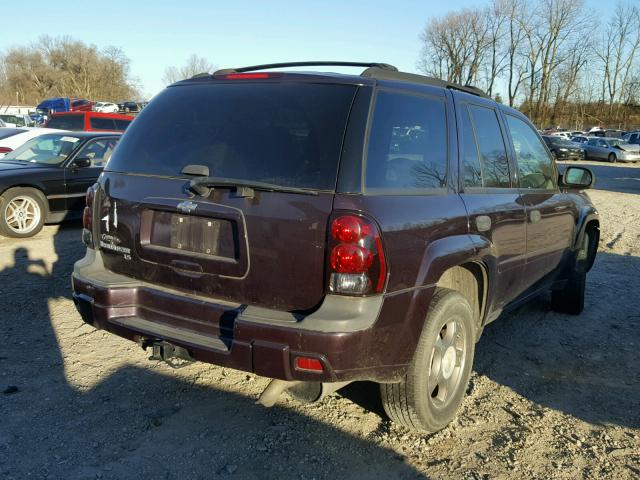 1GNDS13S982136391 - 2008 CHEVROLET TRAILBLAZE PURPLE photo 4