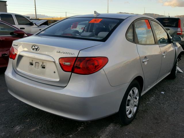 KMHDU46D99U696933 - 2009 HYUNDAI ELANTRA GL SILVER photo 4