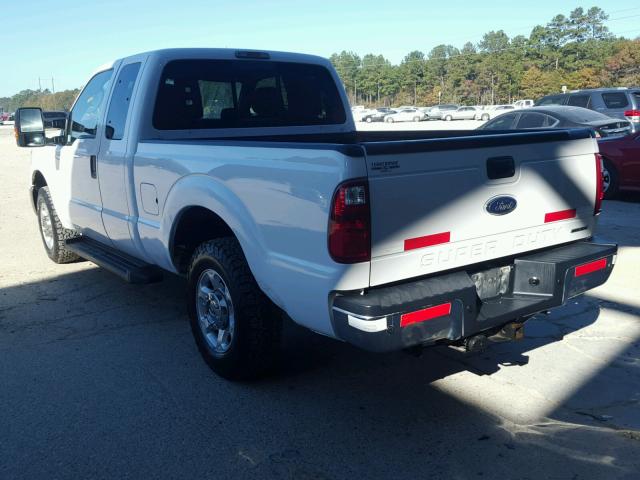 1FT7X2A68DEB59219 - 2013 FORD F250 SUPER WHITE photo 3