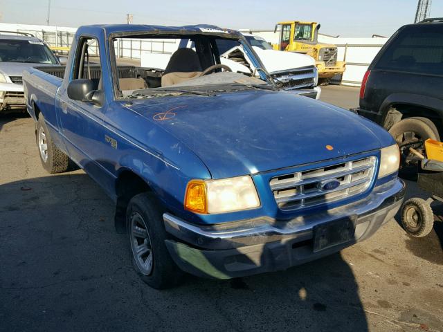 1FTYR10C31PA01368 - 2001 FORD RANGER BLUE photo 1