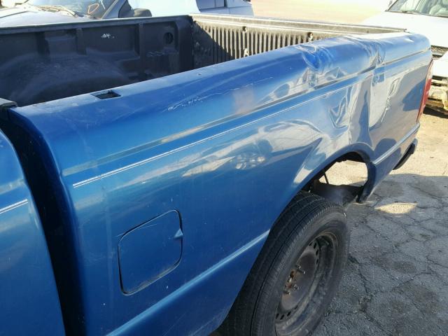 1FTYR10C31PA01368 - 2001 FORD RANGER BLUE photo 10
