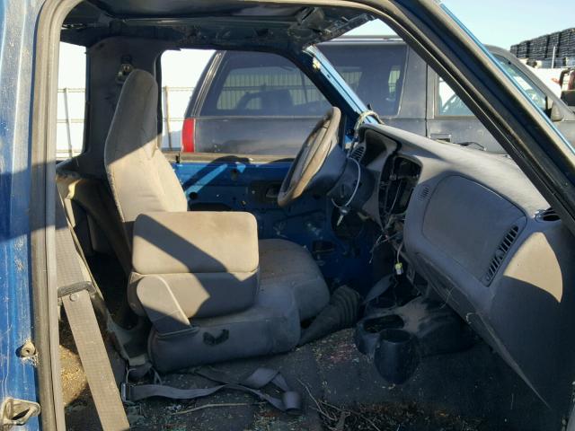 1FTYR10C31PA01368 - 2001 FORD RANGER BLUE photo 5