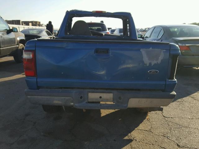 1FTYR10C31PA01368 - 2001 FORD RANGER BLUE photo 6