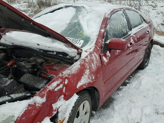 3FAHP07Z38R229602 - 2008 FORD FUSION SE RED photo 9